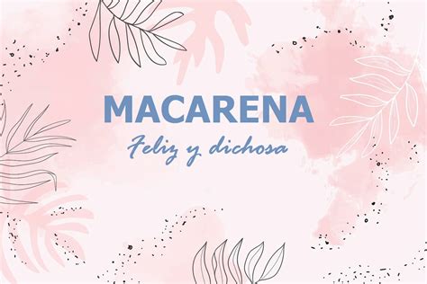macarena significato.